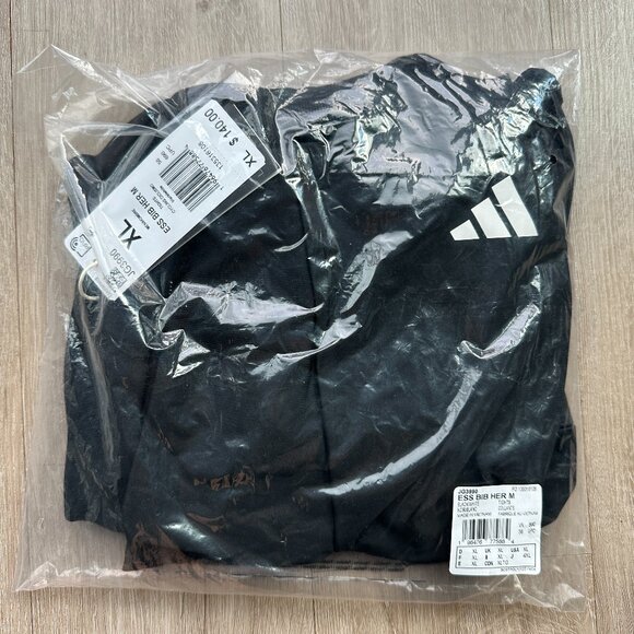 adidas Other - NWT adidas Essentials 3 Stripes Legacy Bib Shorts - Black - Size XL